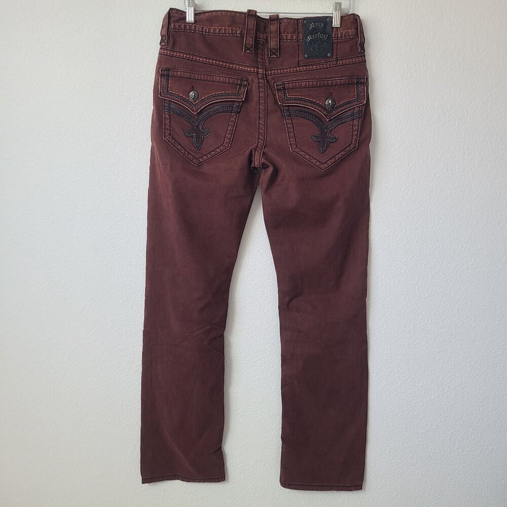 NEW Rock Revival Twill Pants Size 32x32 Brown